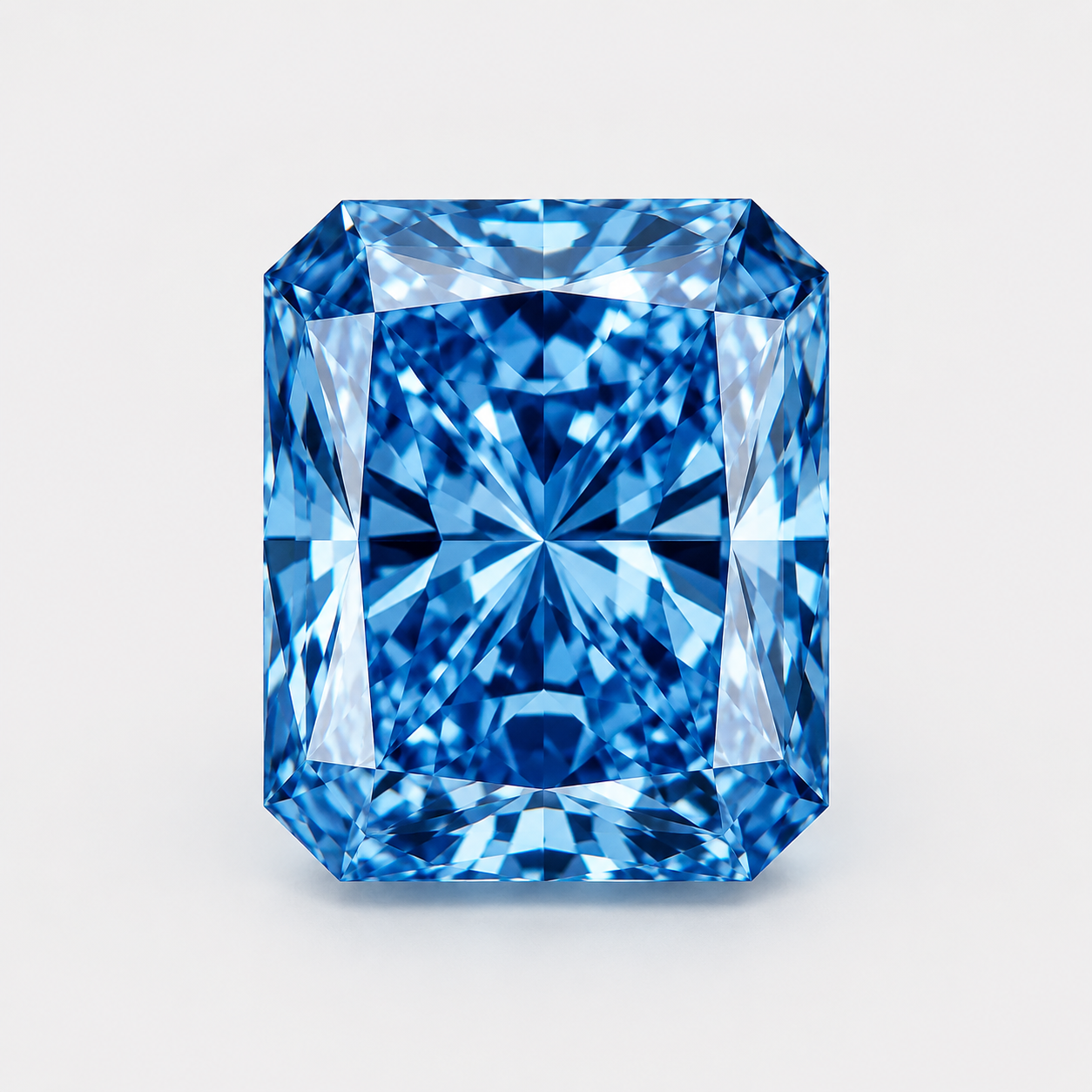 Radiant Cut Blue Lab Diamond