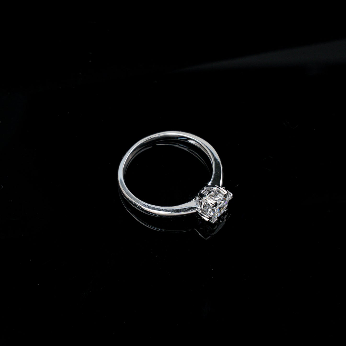 925 Sterling Silver 1ct DEF VS Lab Grown Diamond Ring Heart Prong Solitaire Engagement Ring