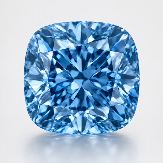 Cushion Cut Blue Lab Diamond