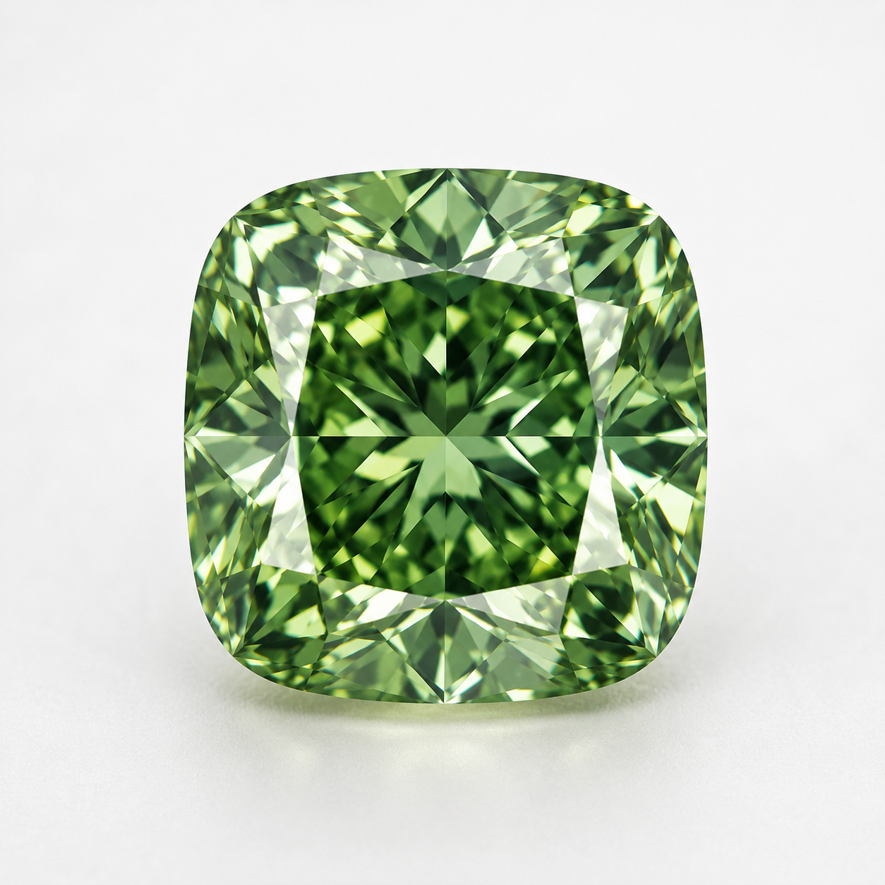 Cushion Cut Green Lab Diamond
