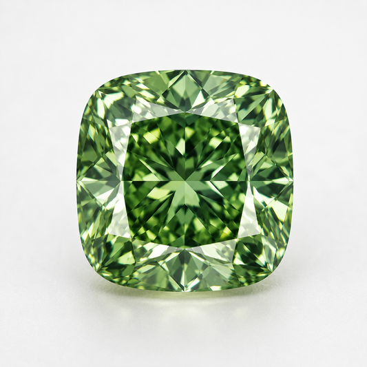 Cushion Cut Green Lab Diamond