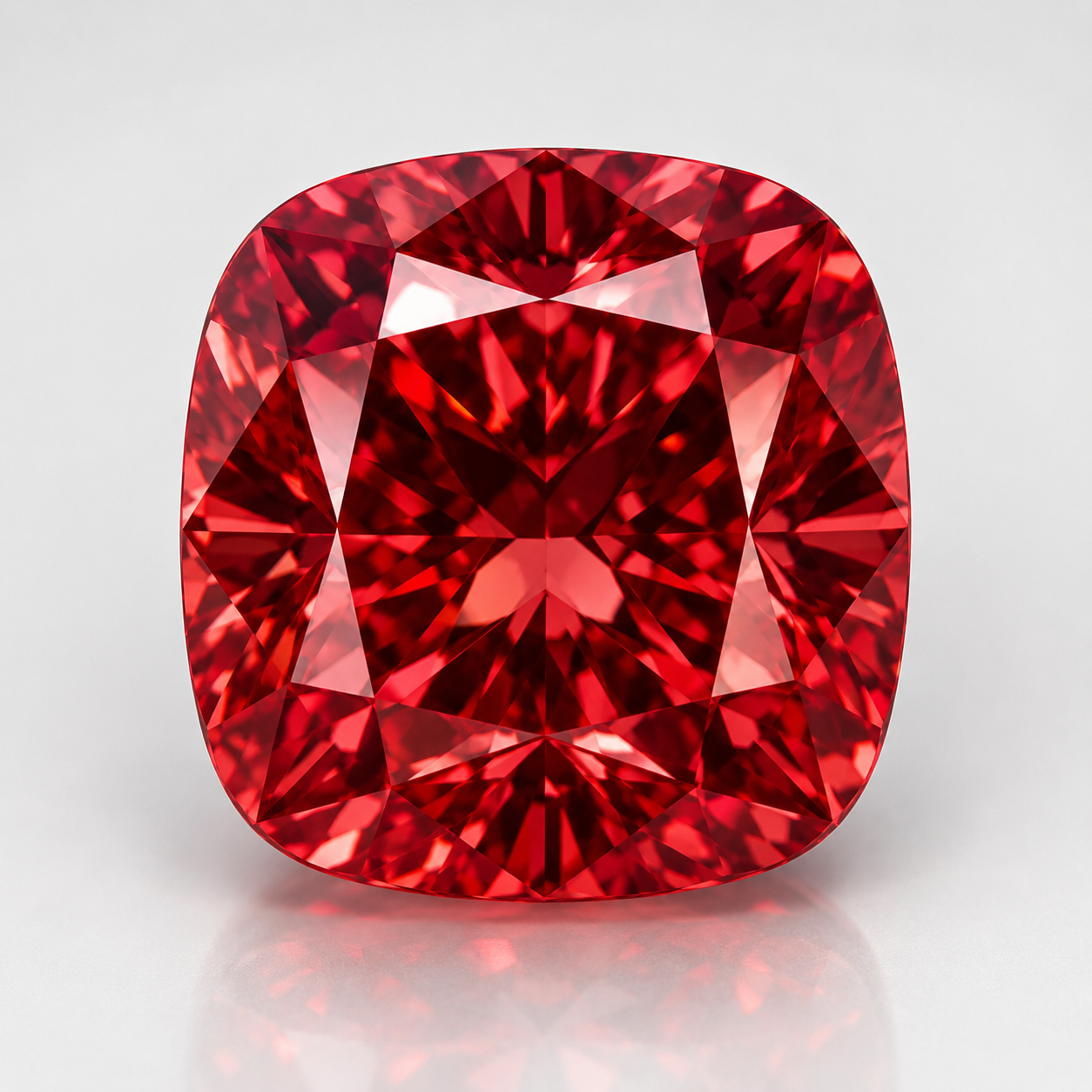 Cushion Cut Red Lab Diamond