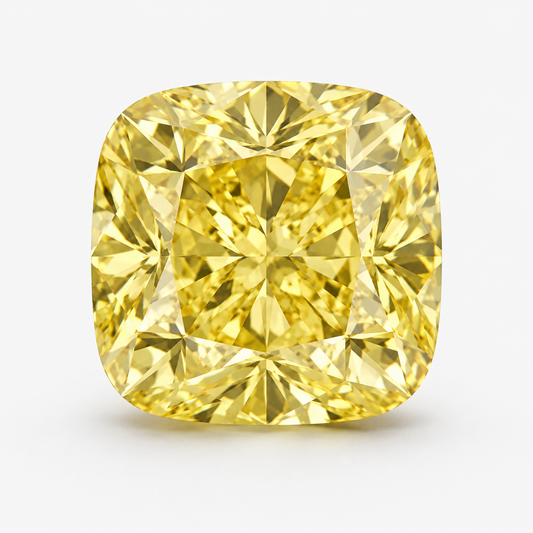Cushion Cut Yellow Lab Diamond