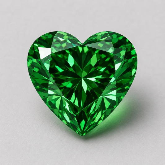 Heart Cut Green Lab Diamond