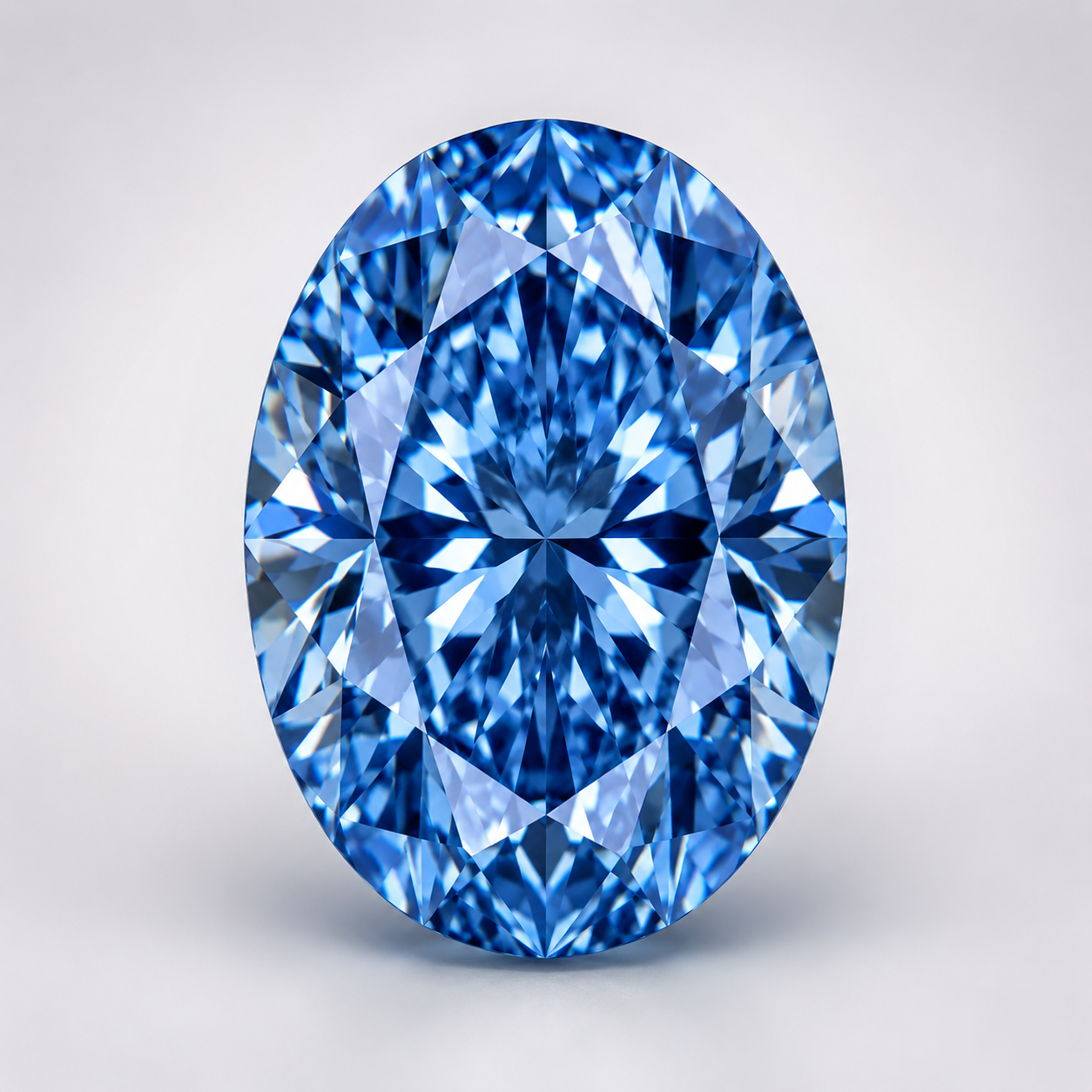 Oval Cut Blue Lab Diamond