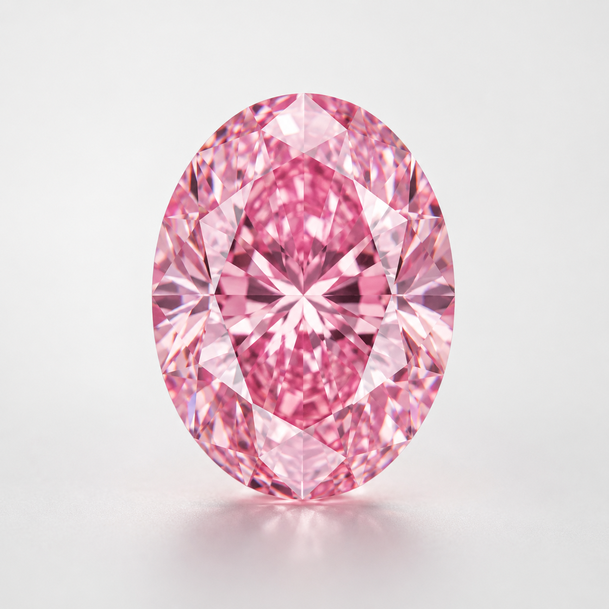 Oval Cut Pink Lab Diamond
