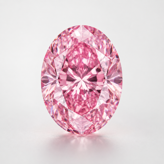 Oval Cut Pink Lab Diamond