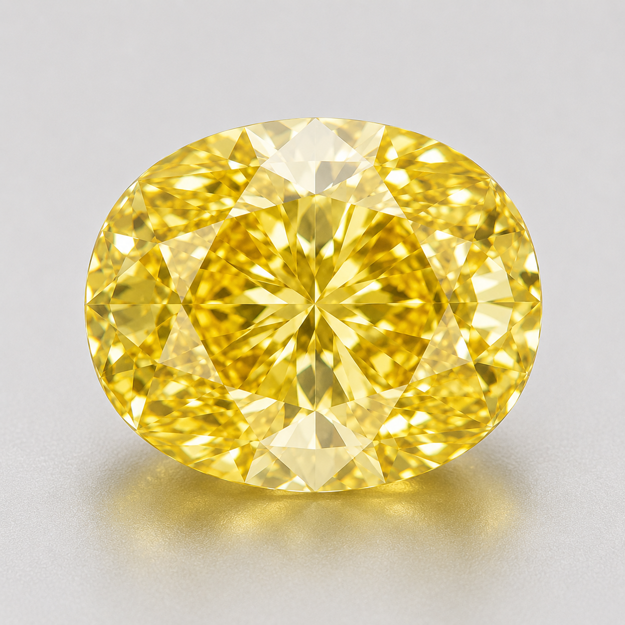 Oval Cut Yellow Lab Diamond