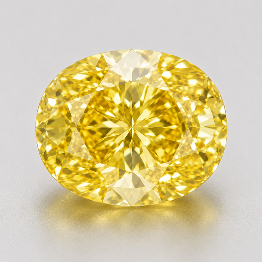 Oval Cut Yellow Lab Diamond