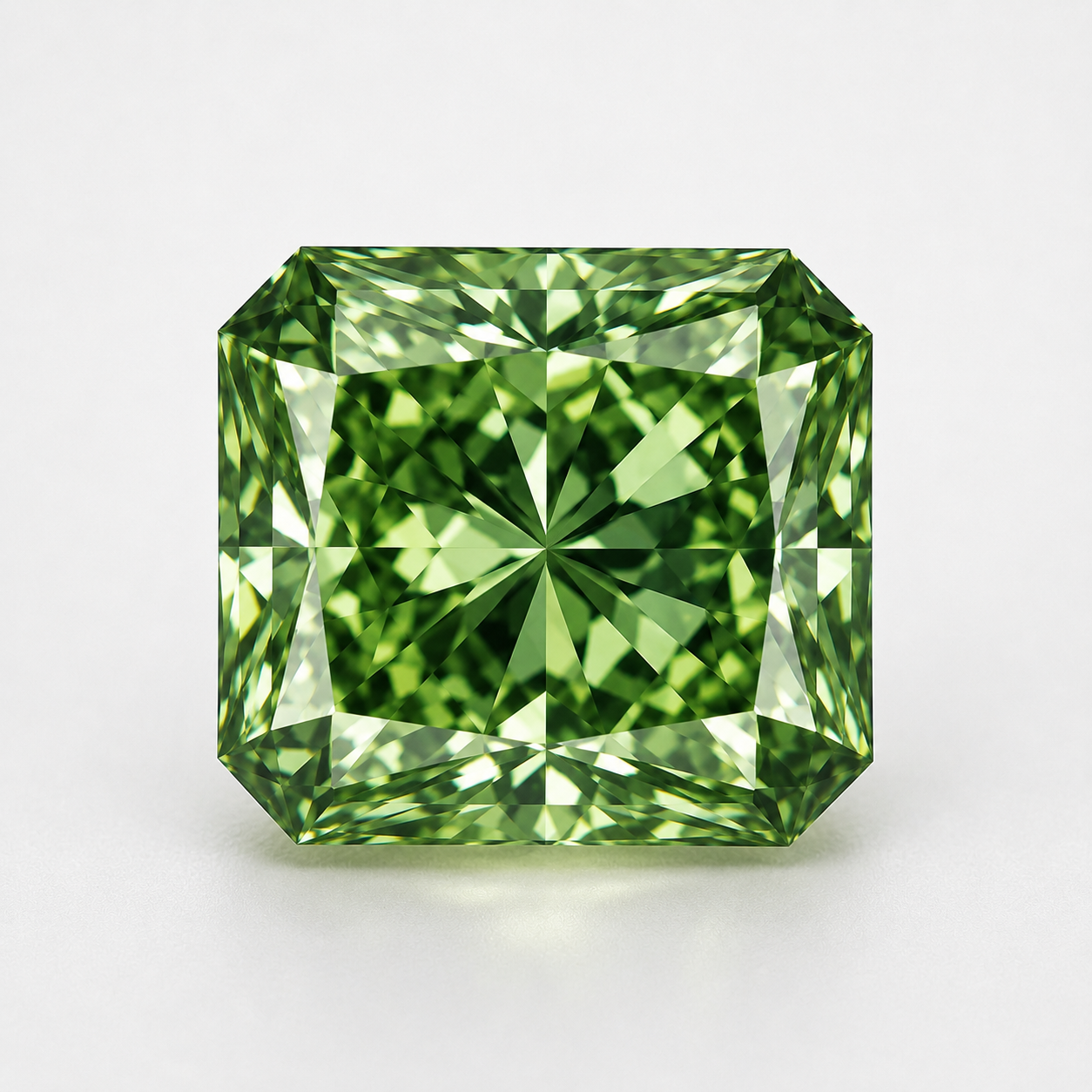 Radiant Cut Green Lab Diamond