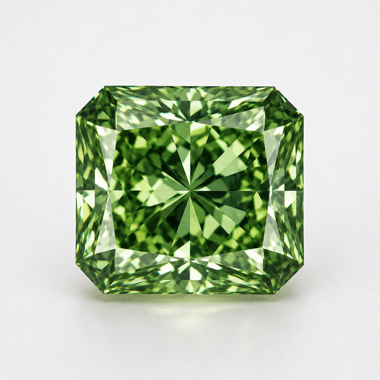 Radiant Cut Green Lab Diamond