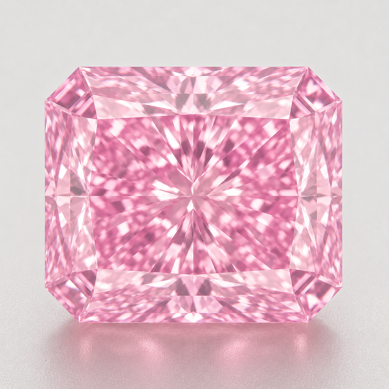 Radiant Cut Pink Lab Diamond