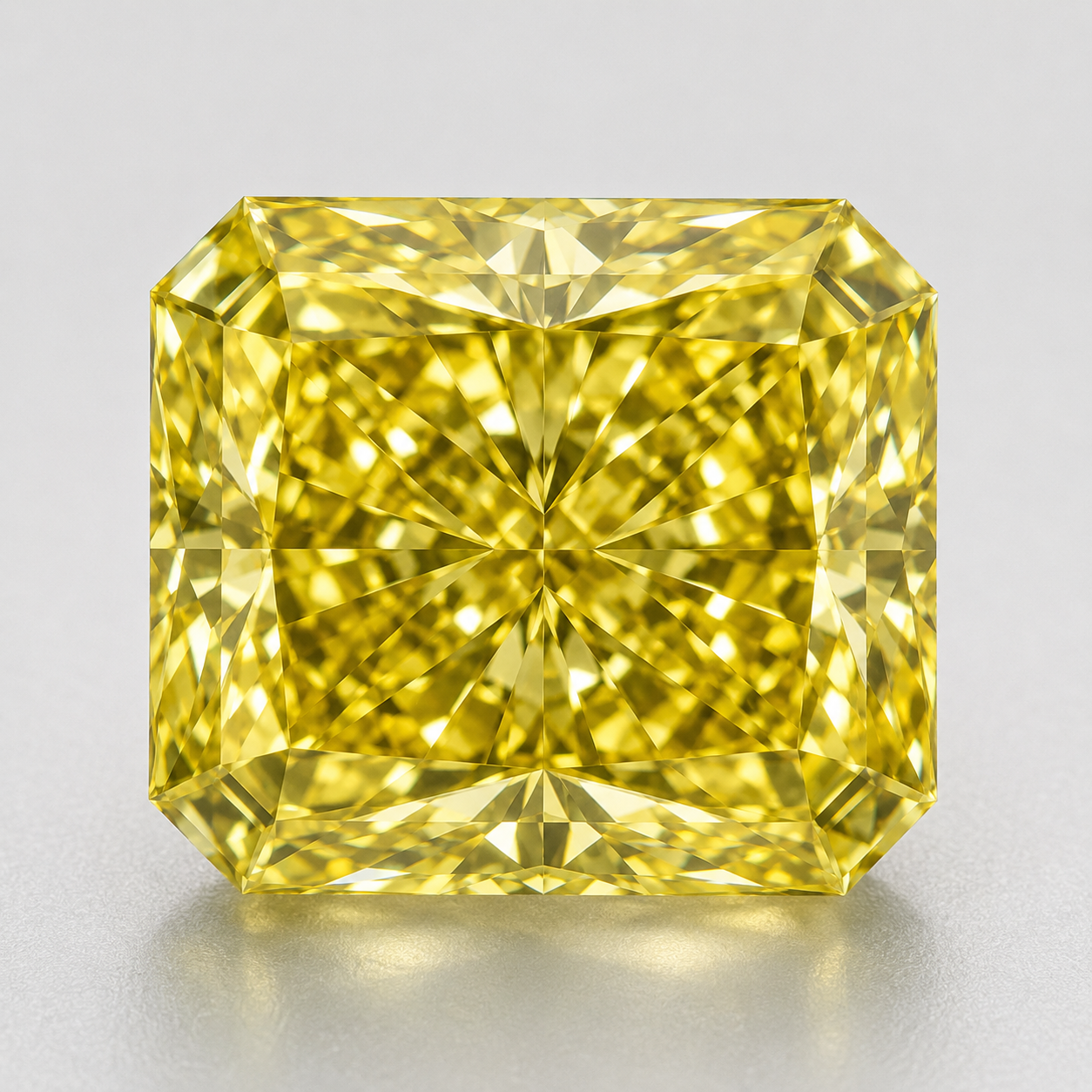Radiant Cut Yellow Lab Diamond